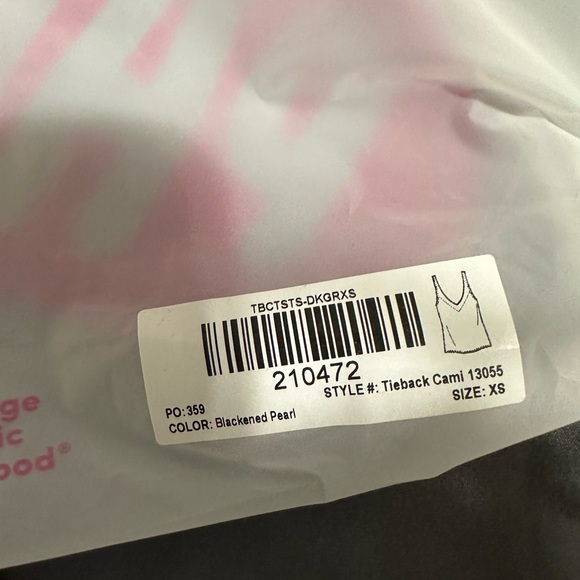 Parade Sunday tie back cami, Blackened Pearl Gray, size extra small - Picture 8 of 8